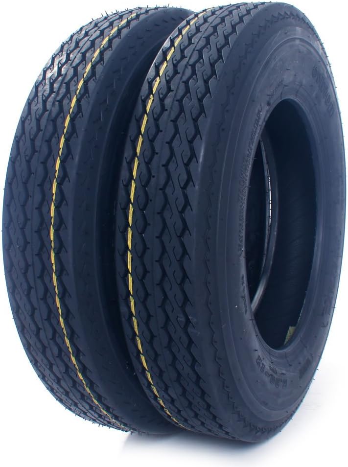 Set of 2 Boat Trailer Tires 5.30-12 6 Ply I767