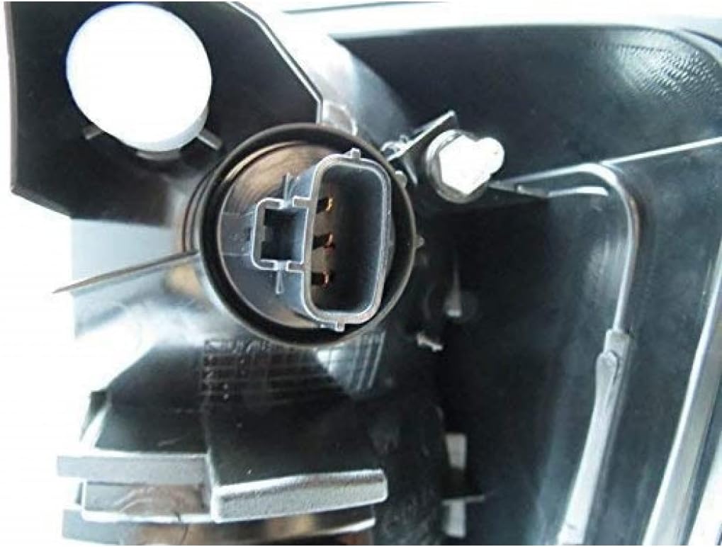 Tail Light Assembly Black Bezel Clear Lens Driver Side T2480