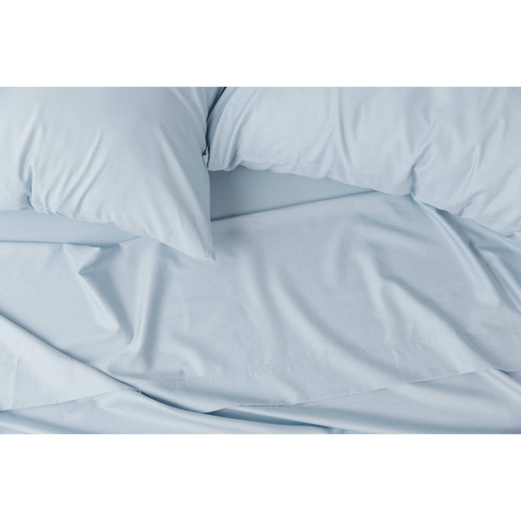 Powder Blue Twin XL Percale Cooling Sheets B930