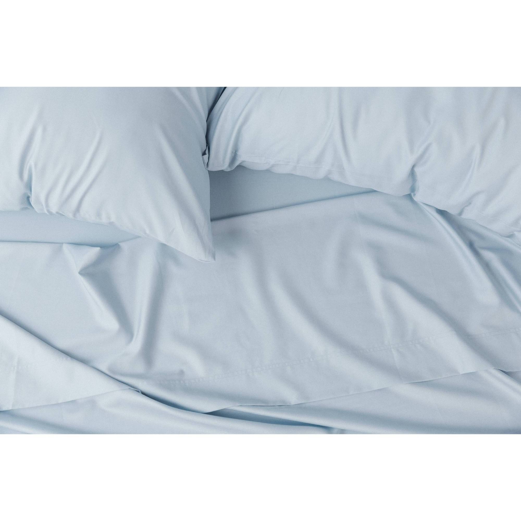 Powder Blue Twin XL Percale Cooling Sheets B930