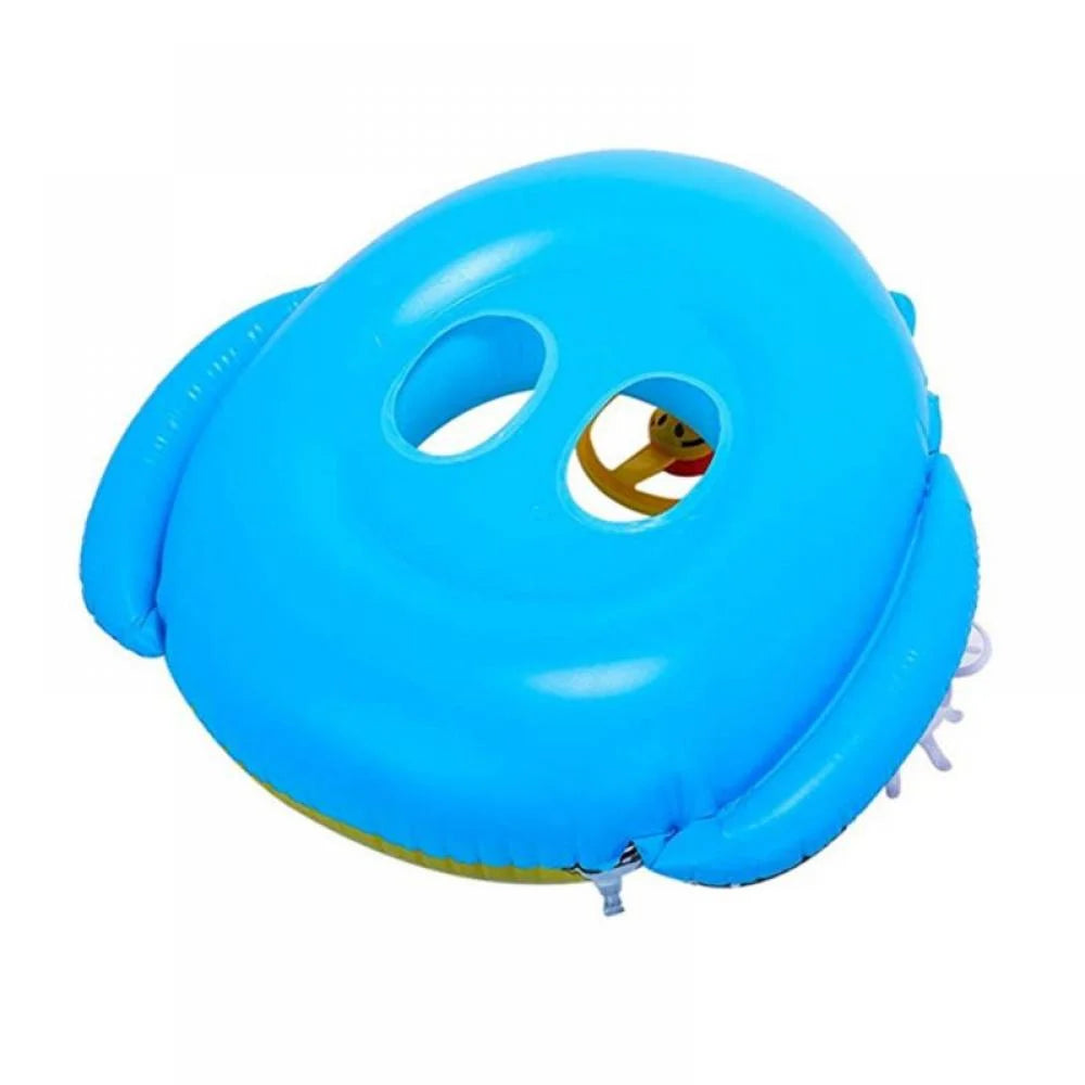 Inflatable Pool Float Ring with Steering Wheel Horn F235252