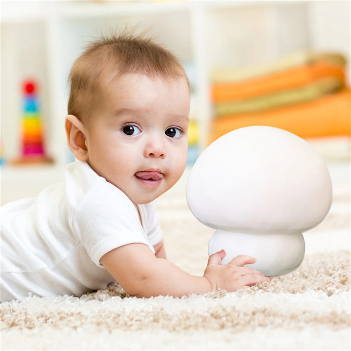 Cute Mushroom Shaped Plush Toy Stuffed Doll N2675