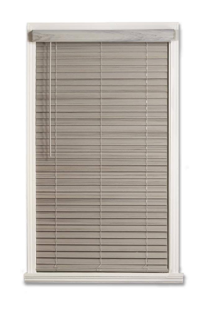 Cordless Faux Wood Room Darkening Horizontal Blind C7144