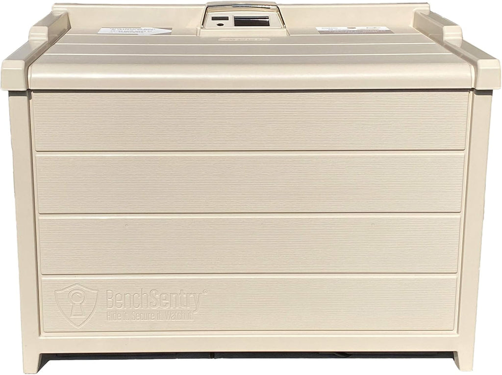 Tan Weatherproof Porch Box with Smart Lock O973535