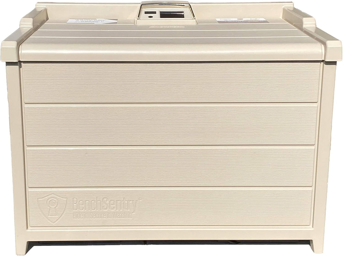 Tan Weatherproof Porch Box with Smart Lock O973535