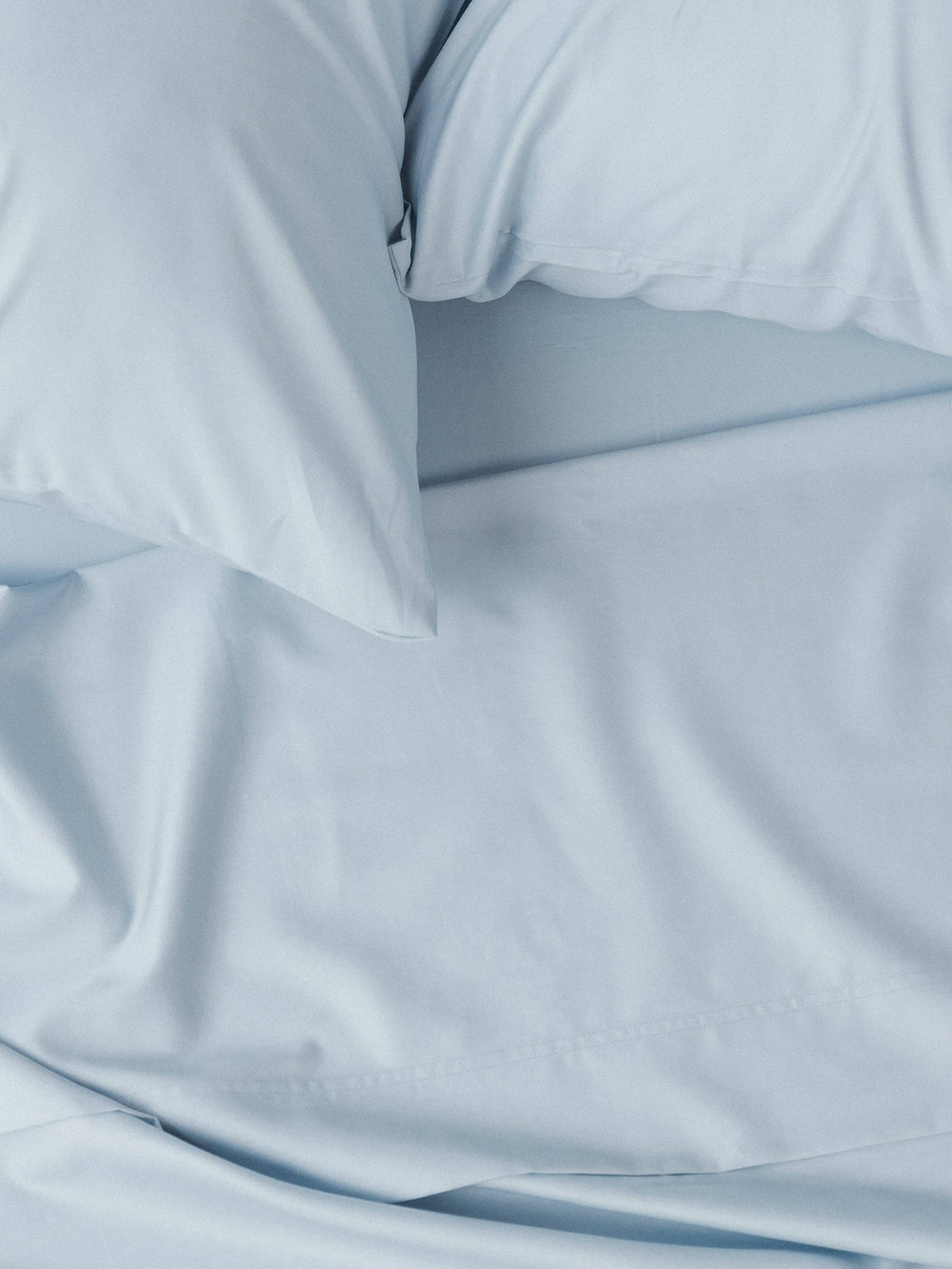 Powder Blue Twin XL Percale Cooling Sheets B930