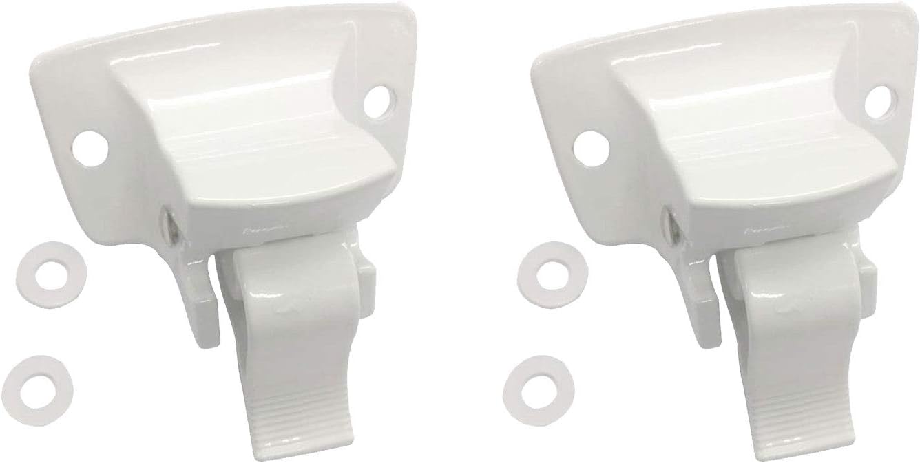 White Wall Mount Bracket for RV Camper Trailer, Pack of 2 K85458