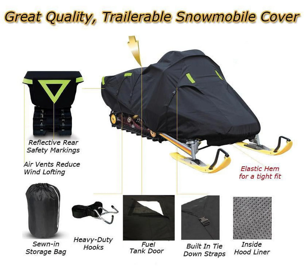 Trailerable 600 Denier Snowmobile Cover Q30798