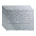 18in x 24in Ripple Silver Backsplash Panel (5 Pack) A822737