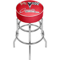 Red Padded Swivel Bar Stool C5477