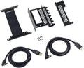 PCI-e 4.0 Riser Cable, Black, 22cm, Pack of 2 Z822460
