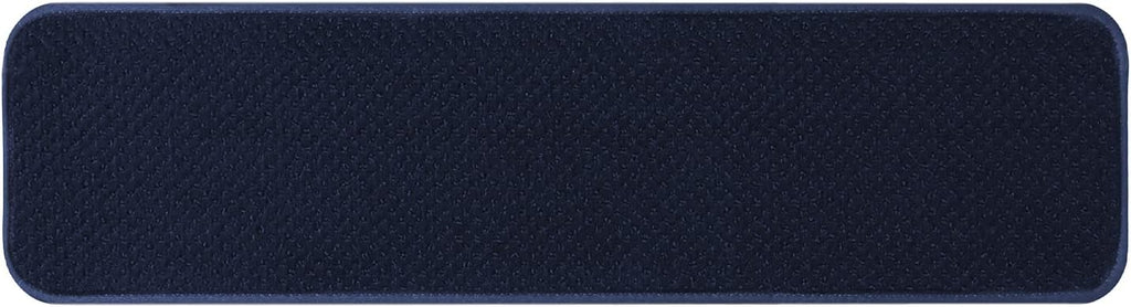 Set of 15 Navy Blue 8 Inches X 30 Inches Skid-Resistant Carpet Stair Treads W335716