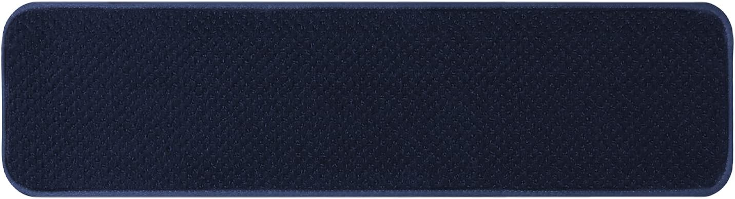Set of 15 Navy Blue 8 Inches X 30 Inches Skid-Resistant Carpet Stair Treads W335716