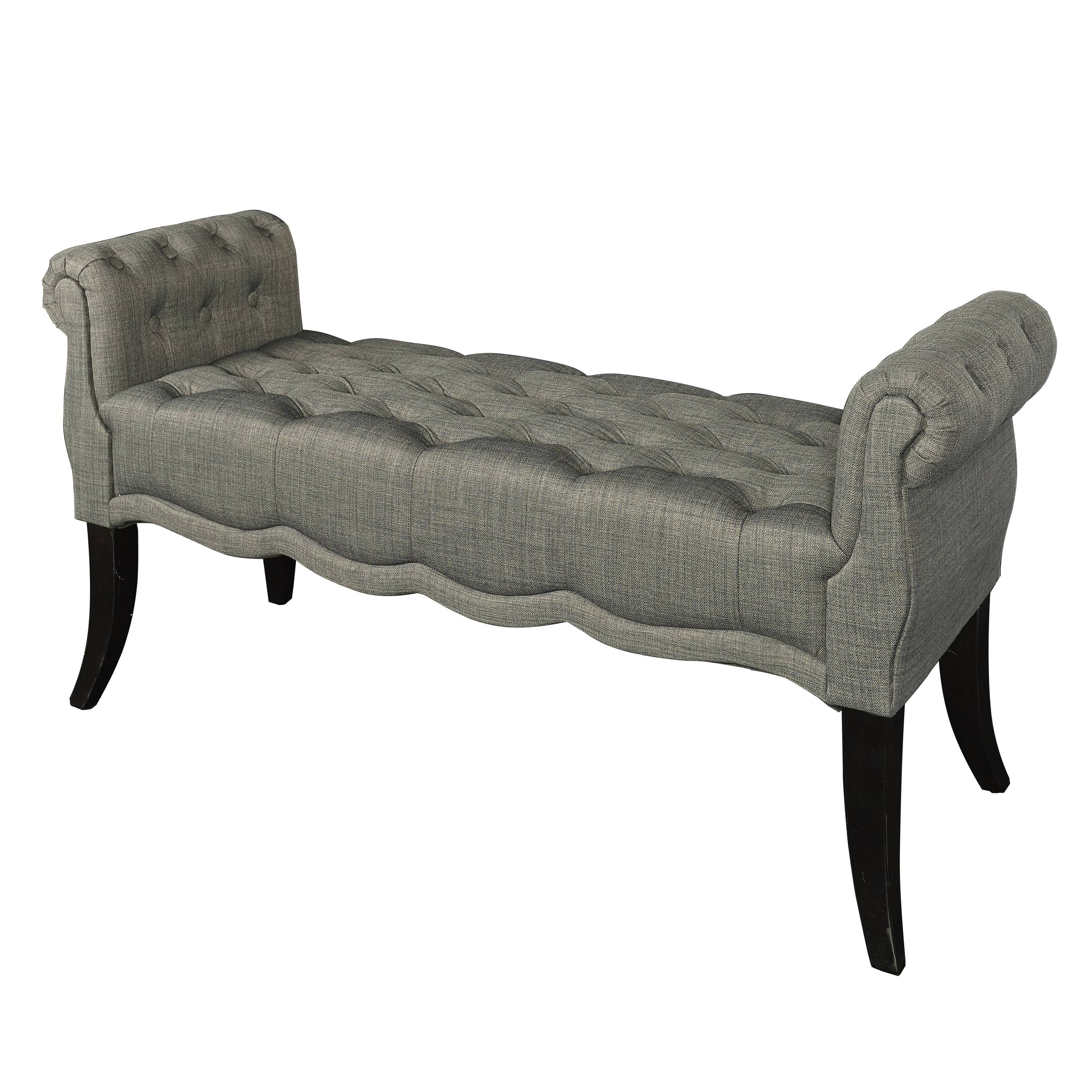 Charcoal Roll Arm Bench V664