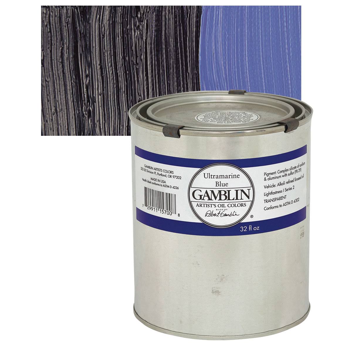 32 oz Ultramarine Blue Oil Color T629
