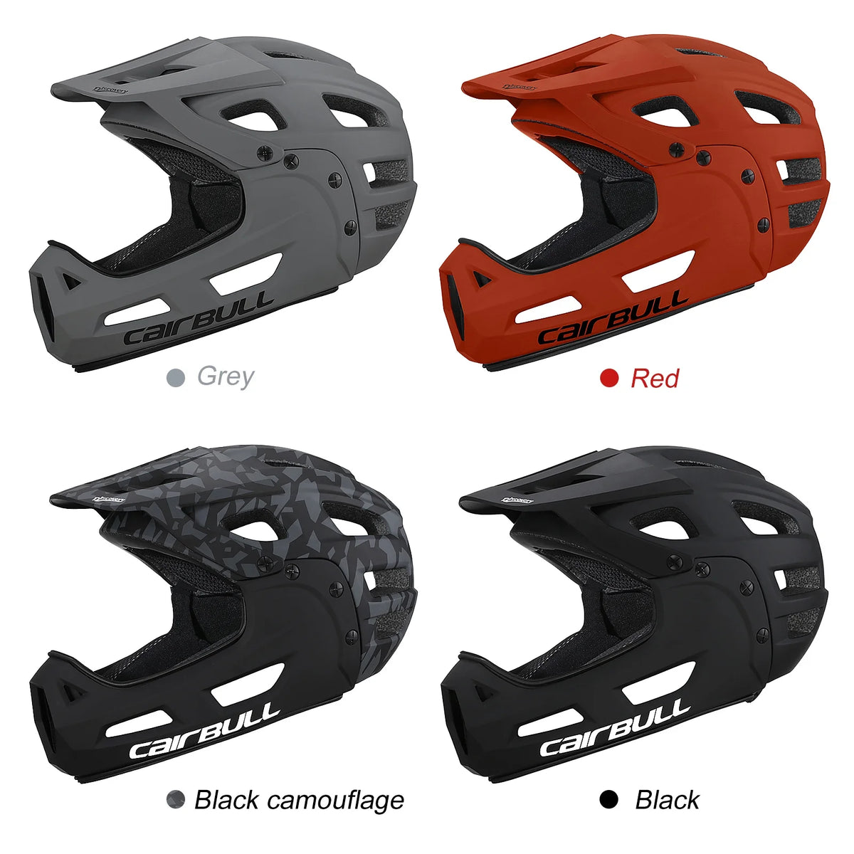 Full Face Bike Helmet with Detachable Chin Guard and Visor M488