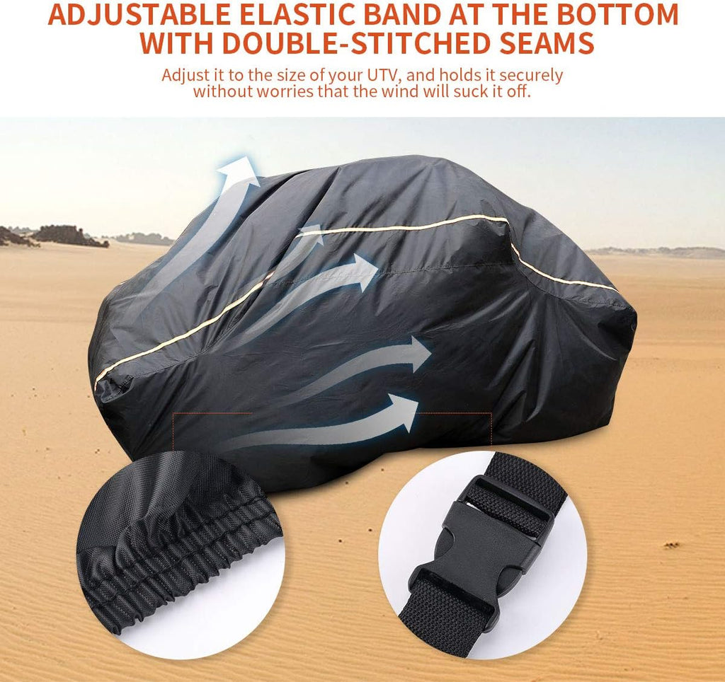 Waterproof UTV Covers Pack of 2 with Reflective Strip I154