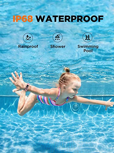 Blue Kids Fitness Tracker Watch, IP68 Waterproof O8090