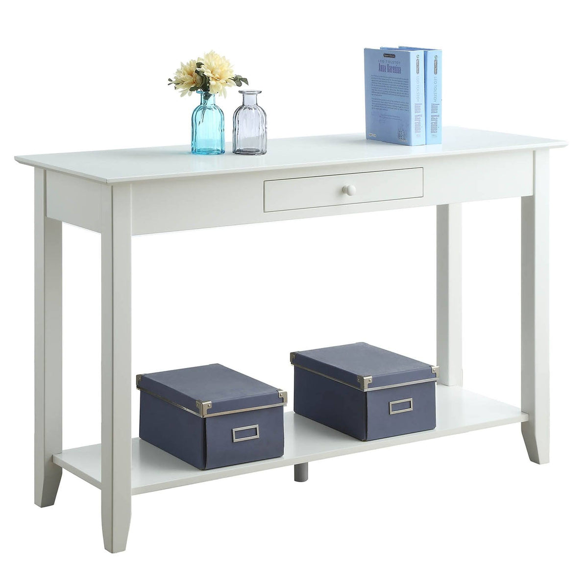 Cherry Single-Drawer Console Table M77211