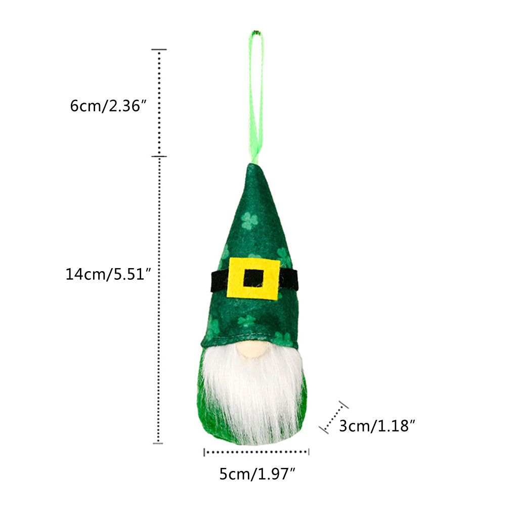 Set of 4 Plush Gnome Ornaments S341