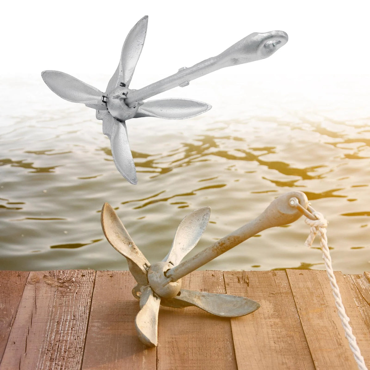 Carbon Steel Grapnel Boat Anchor 1.5KG T67858