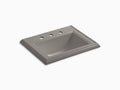 Cashmere Drop-In Bathroom Sink with 8 In. Widespread Faucet Holes B256402