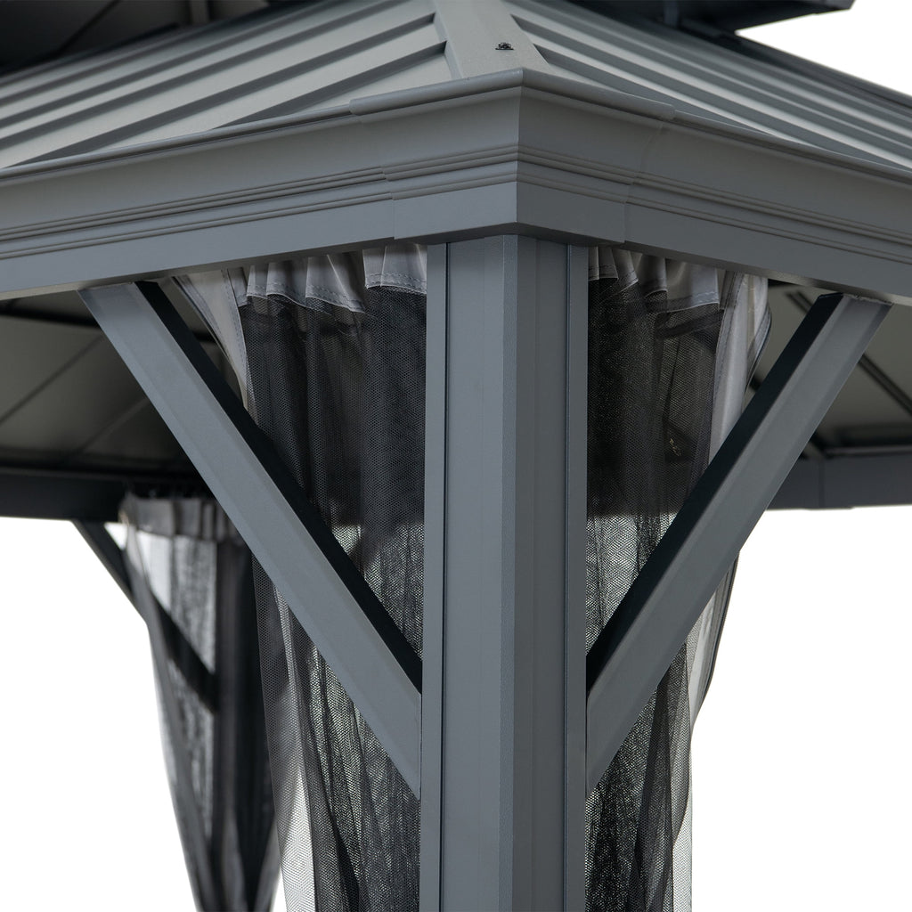 Solar Powered Hardtop Gazebo M6453