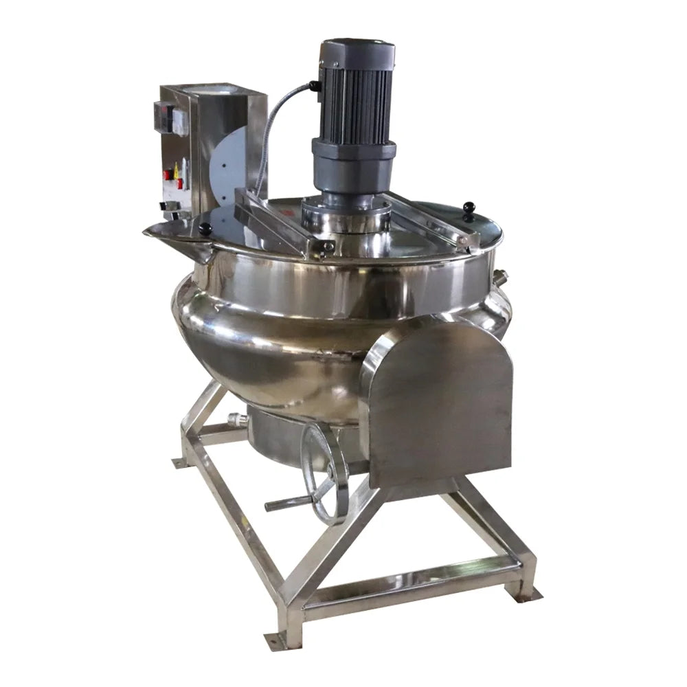 Electric Jacketed Kettle 50L Stainless Steel Silver X434395