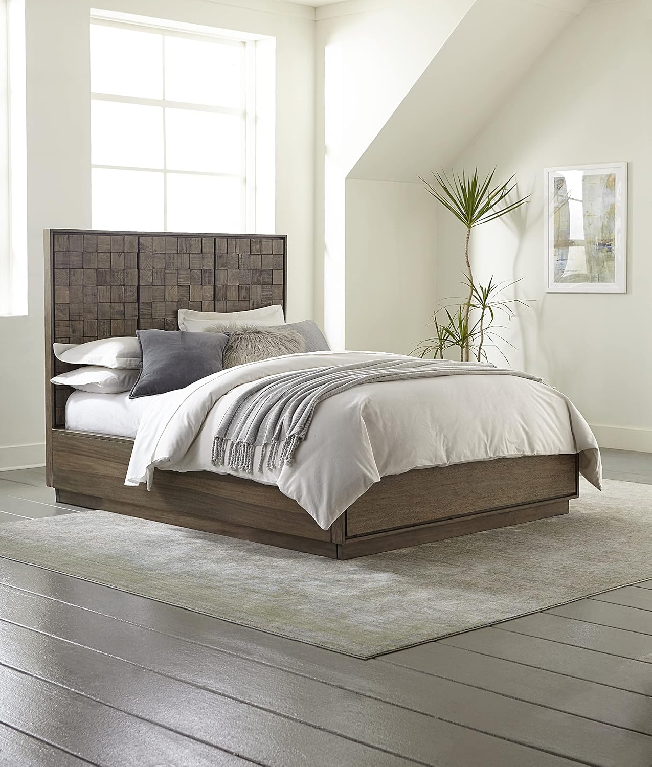 Solid Wood Bed California King B7923