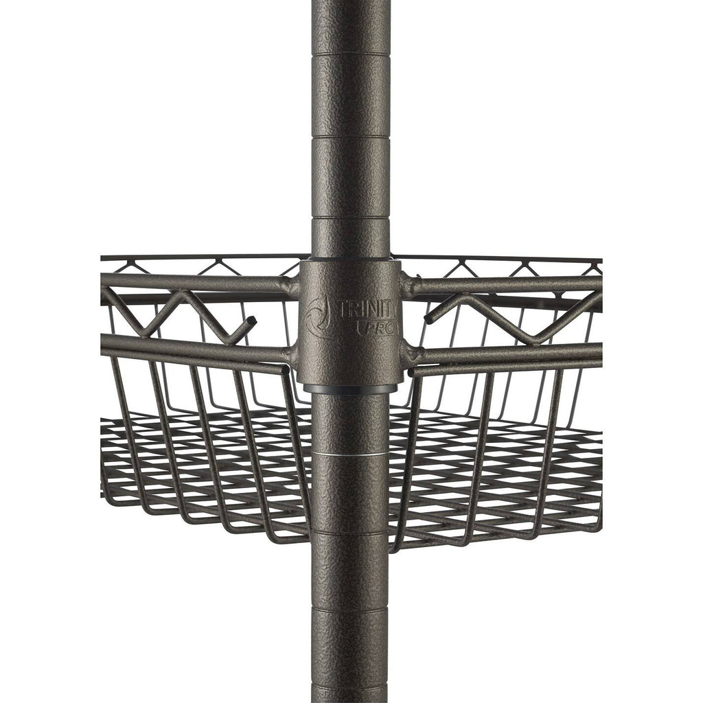 Bamboo Kitchen Cart in Bronze Anthracite - Brown - Wood R81421