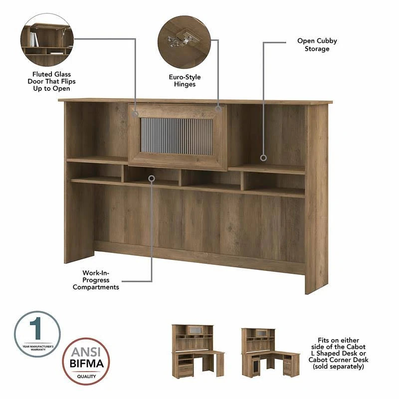 Corner Desk with Hutch C10587