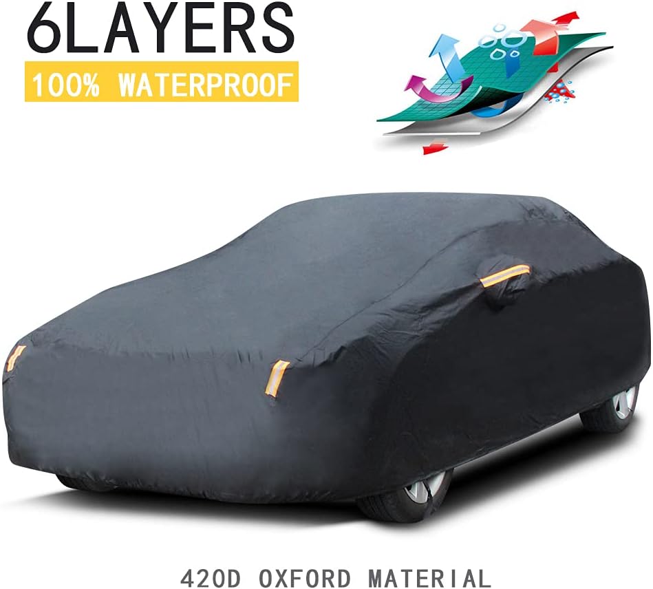420D Nylon Oxford Waterproof Car Cover J9554