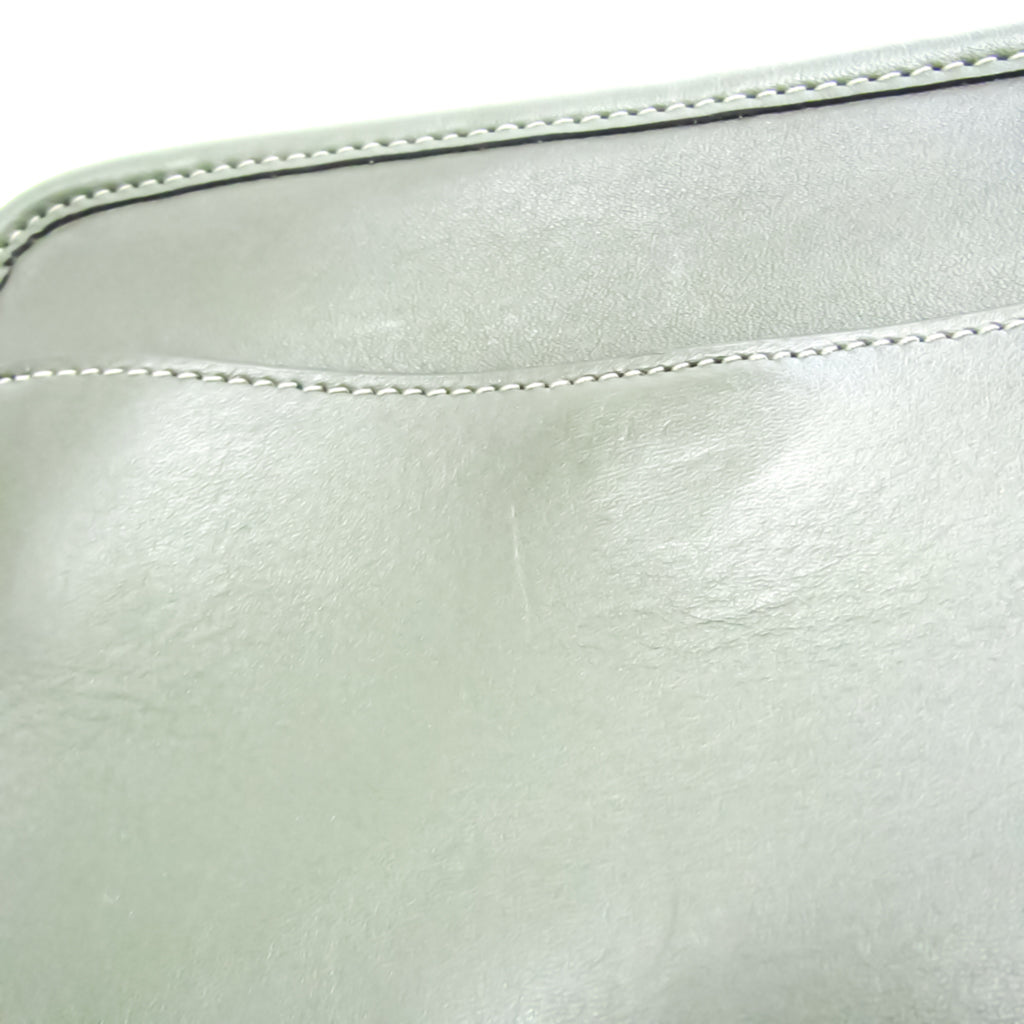 Leather Shoulder Bag Khaki V17394