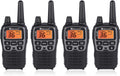 36 Channel FRS Two-Way Radio, Black/Silver, Pack of 4 U641