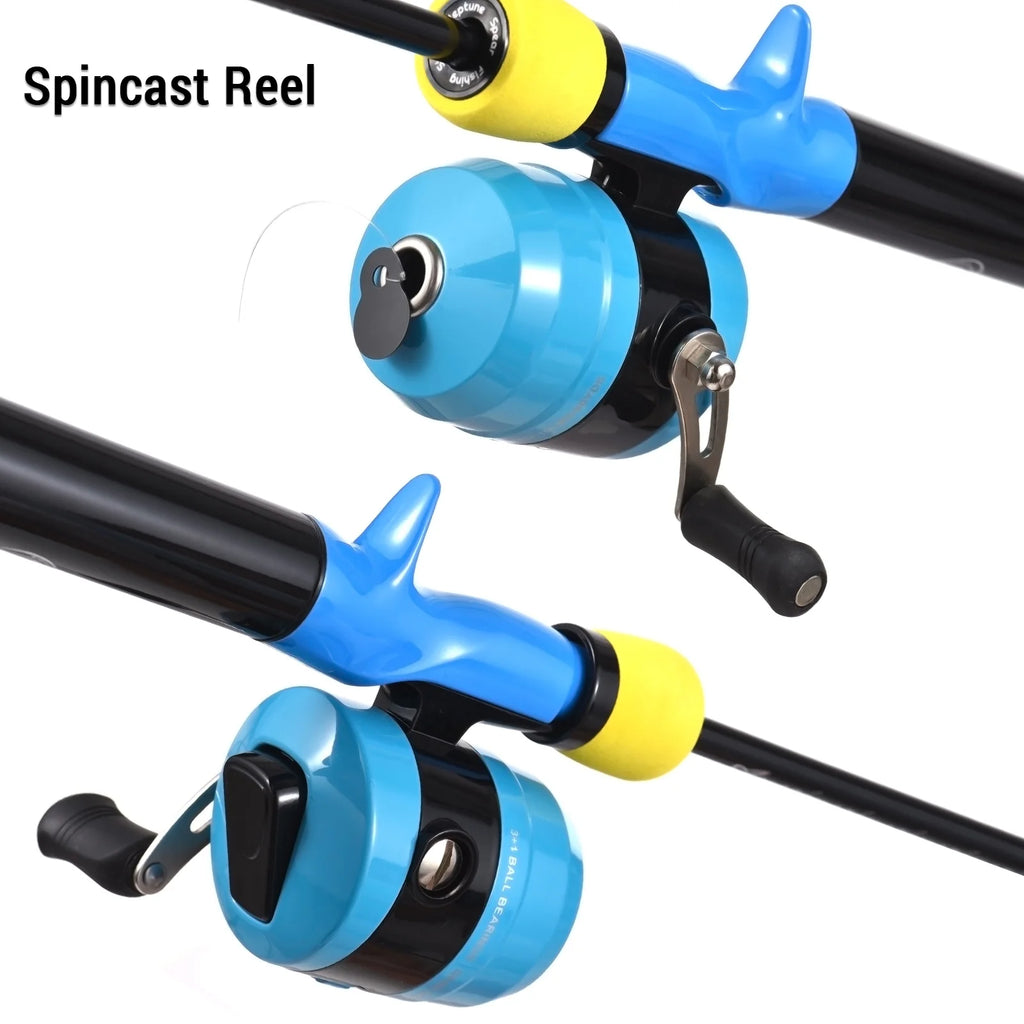 Kids Fishing Combo Spinning Rod and Reel Set with Tackle Box D874191