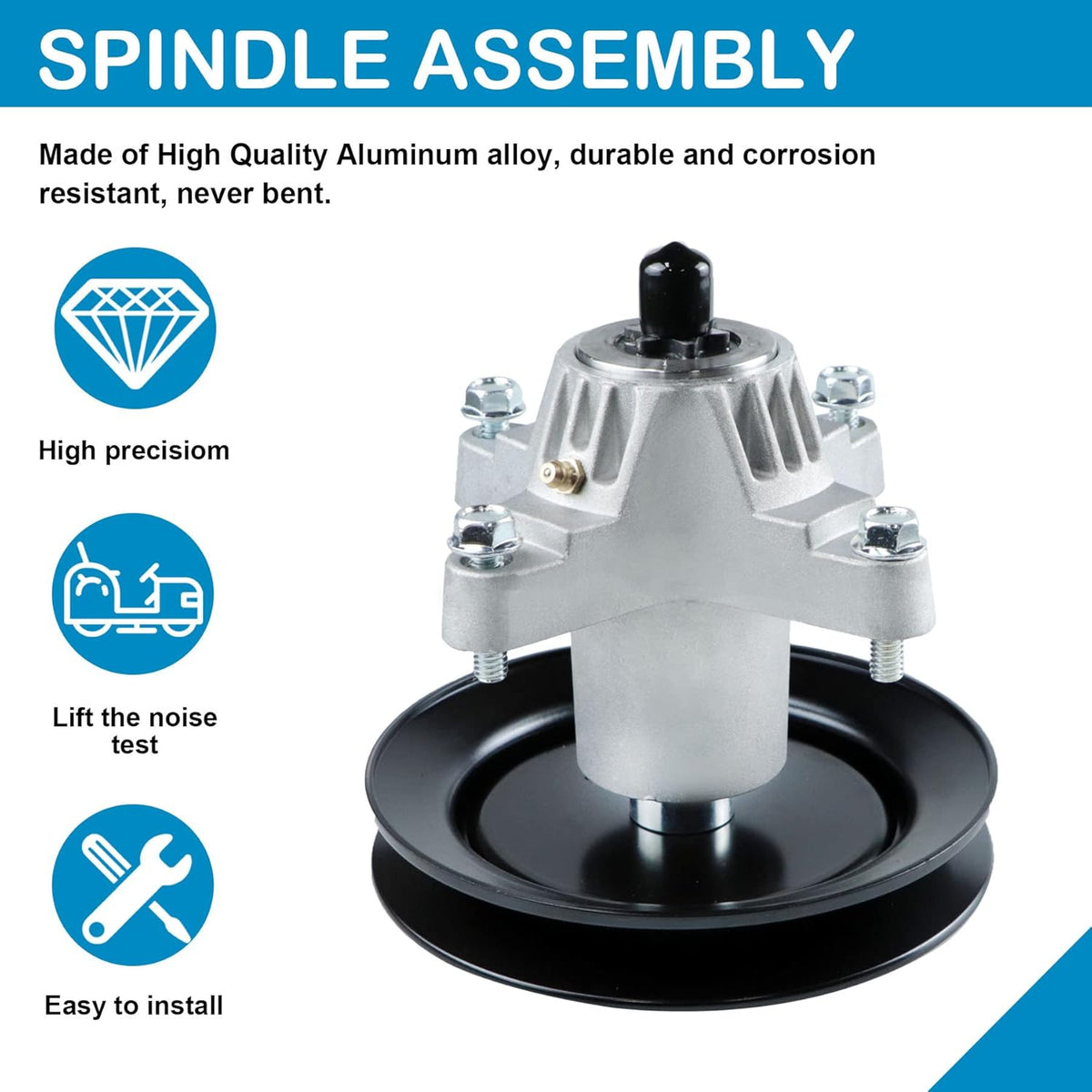 Pack of 2 Spindle Assembly with Pulley for 42 inch Deck Mower S37817