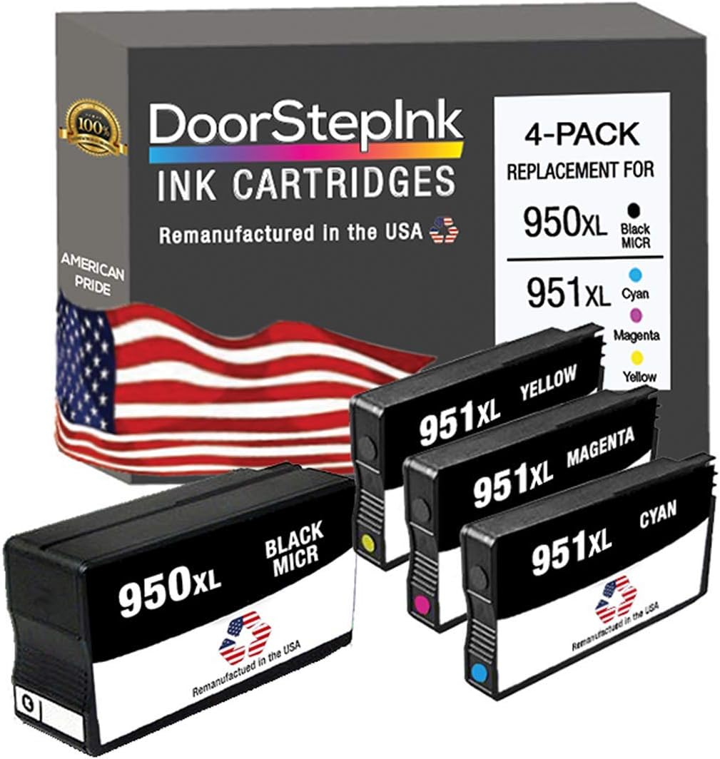 Ink Cartridge Replacements for HP 950XL Black MICR 951XL CMY U949885