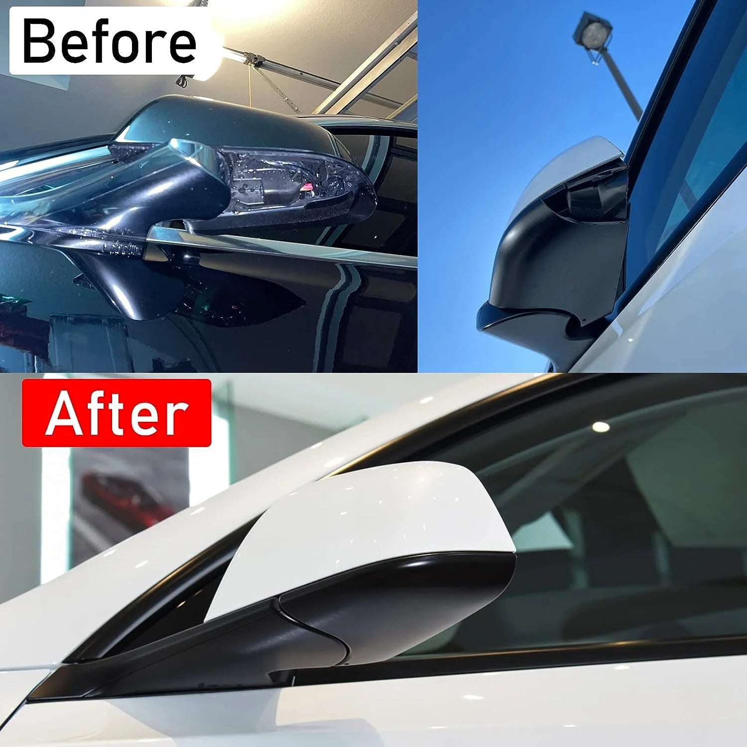 Black Driver Side Door Wing Mirror Cover Lower Holder W955