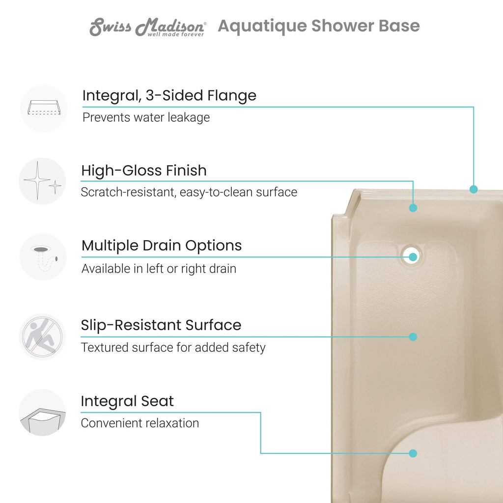 Single Threshold Shower Base E63161