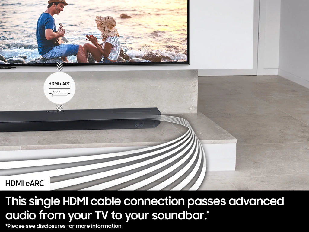 43 Inch Neo QLED Smart TV with 4K Upscaling and 3.1.2ch Soundbar with Subwoofer with Dolby Atmos O395