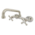 Polished Nickel Two Handle Wall Mount Kitchen Faucet I5011