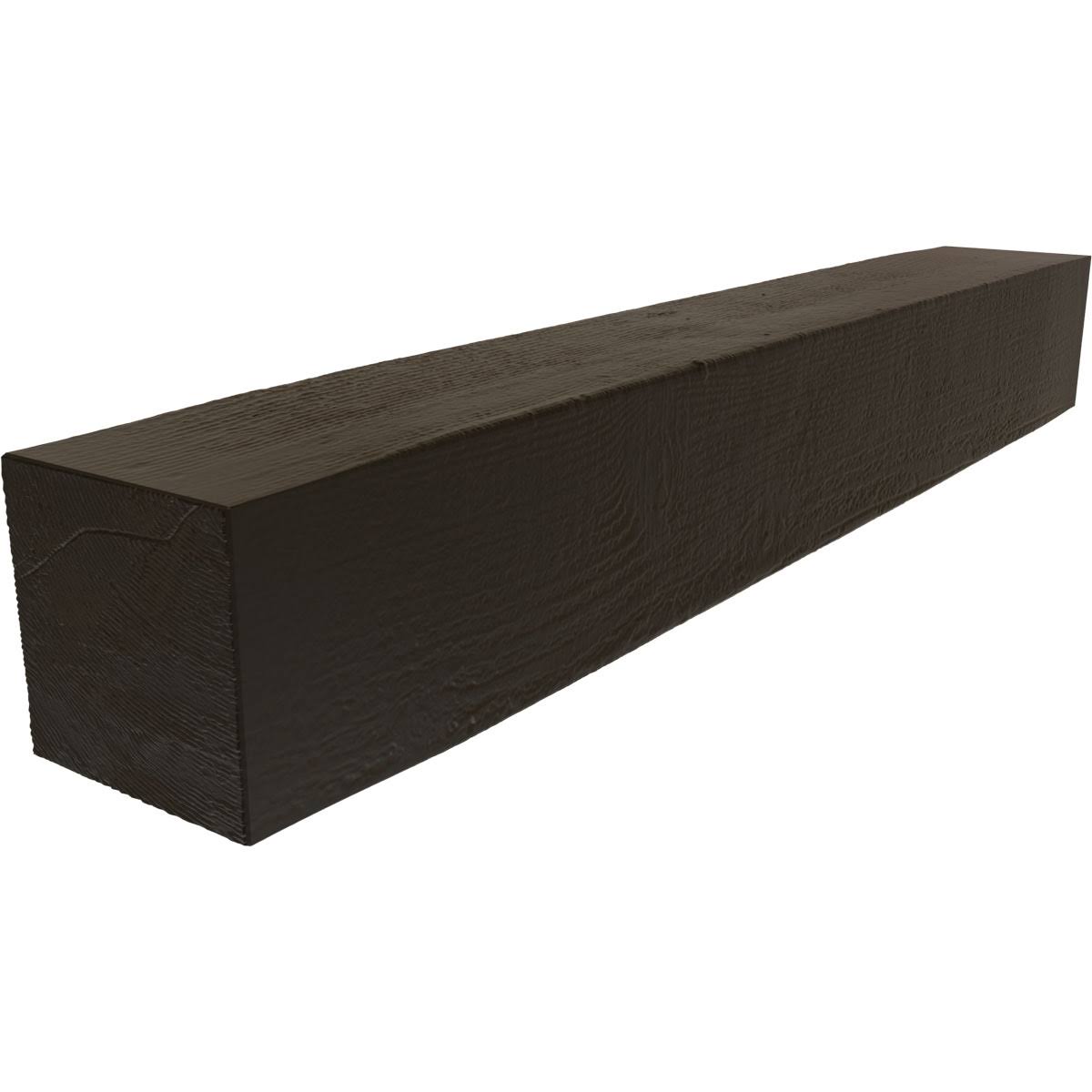 Rough Sawn Faux Wood Fireplace Mantel, Natural Ash T66493