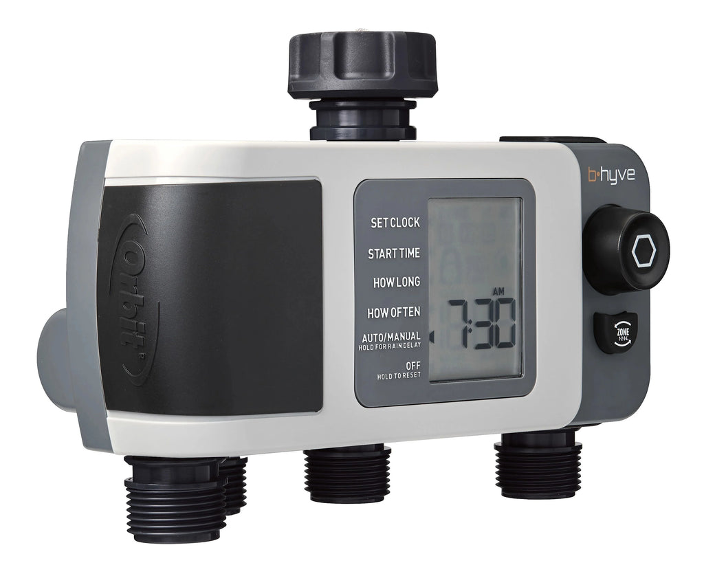 Smart 4-Outlet Hose Faucet Sprinkler Timer Q309