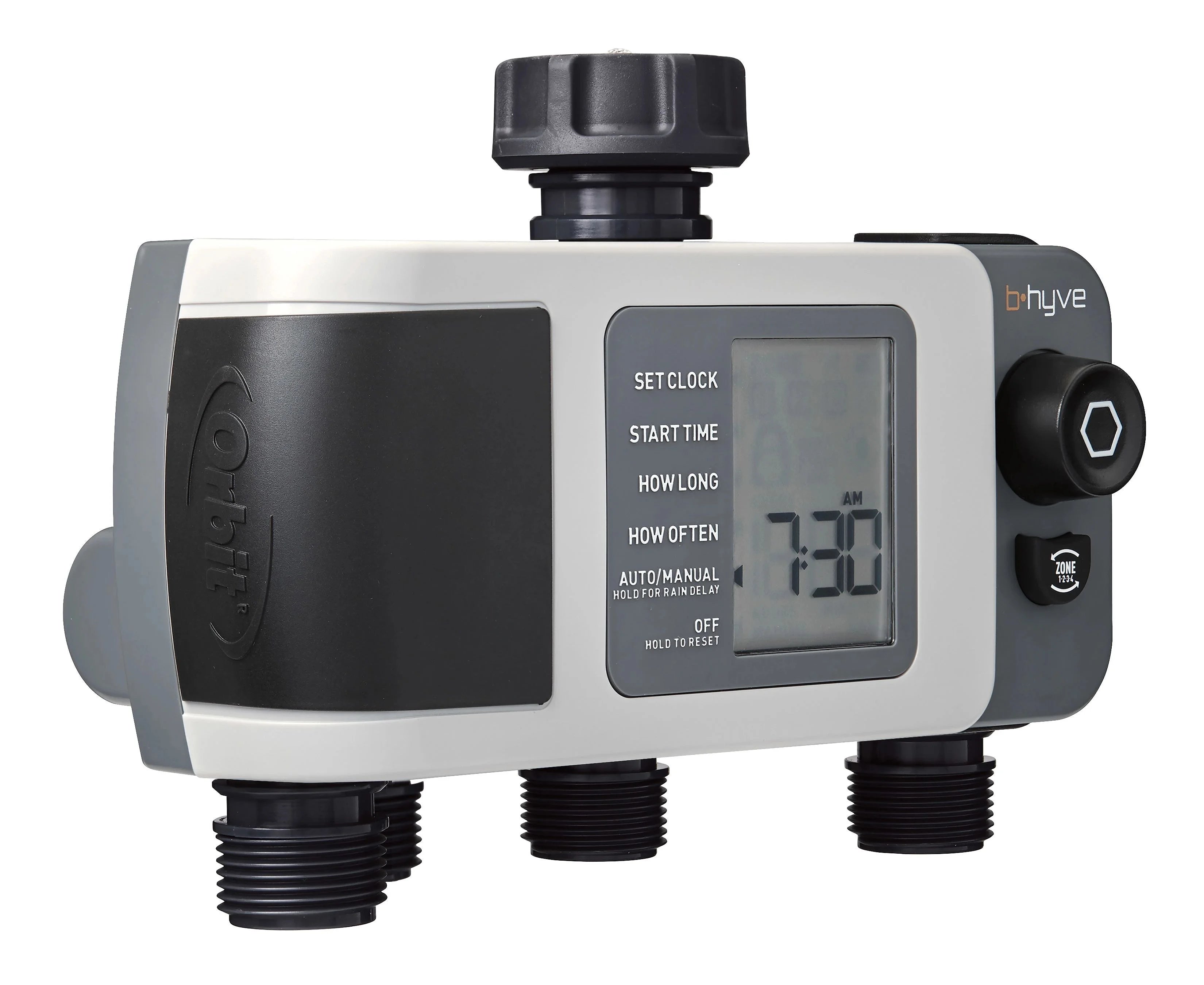 Smart 4-Outlet Hose Faucet Sprinkler Timer Q309