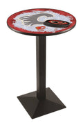 42 in. Black Pub Table Q1383