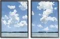 Blue Framed Wall Art, 2pc, Each 11 x 14 Z147