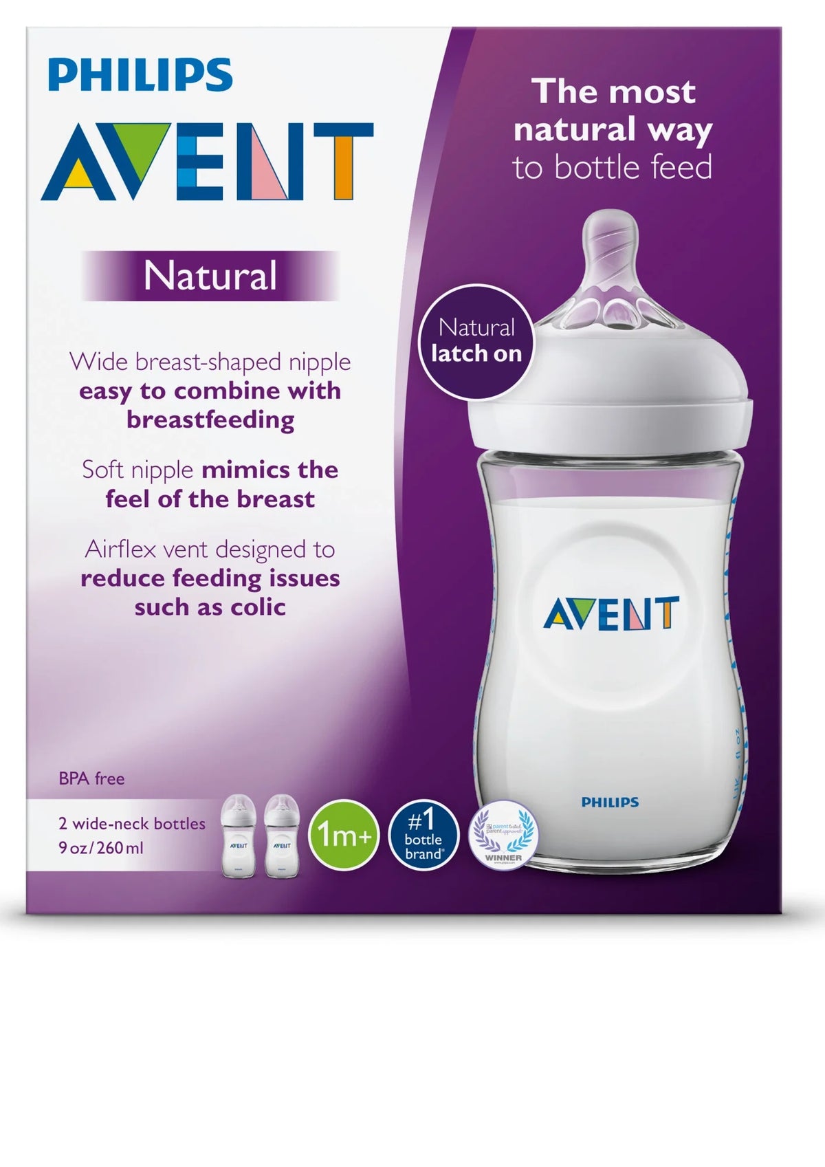 Clear 9 oz Baby Bottle 2 Ct X968711