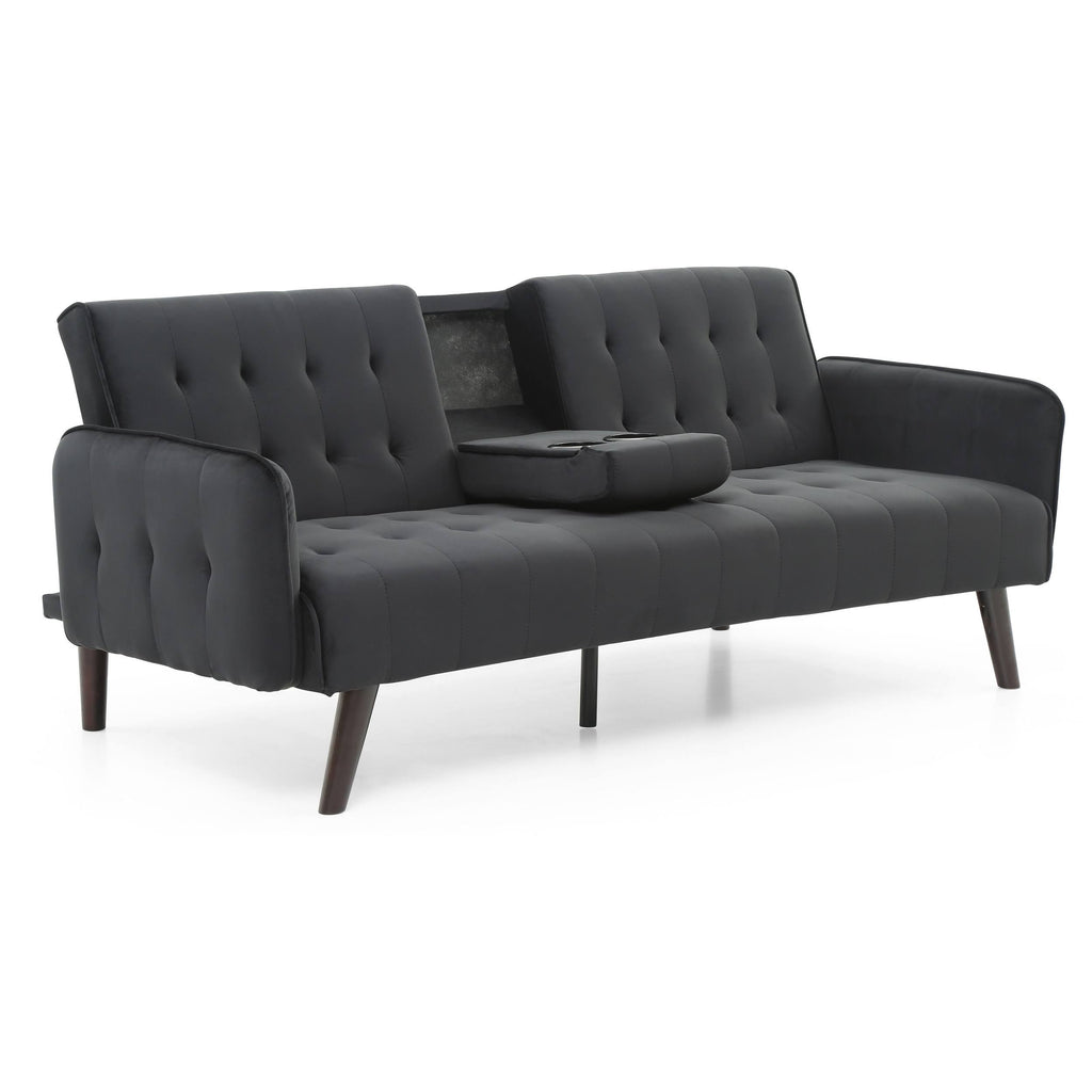 Navy Blue Velvet Sofa Bed X437320