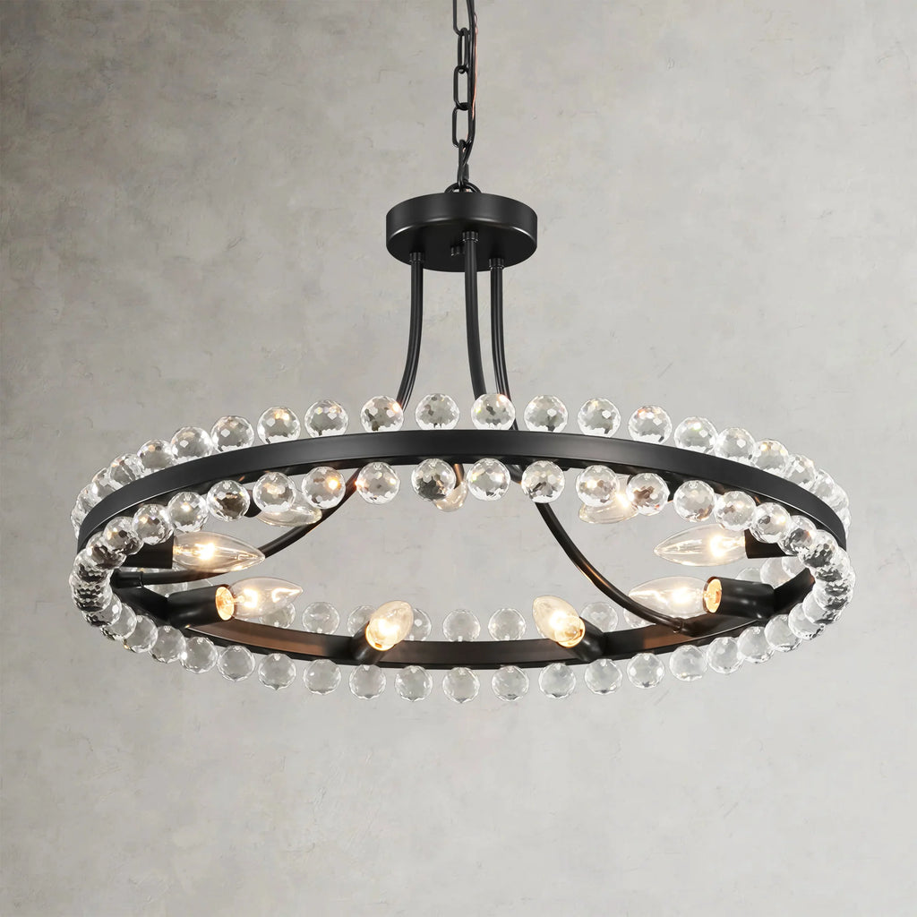 9-Light Dimmable Crystal Chandelier U45643