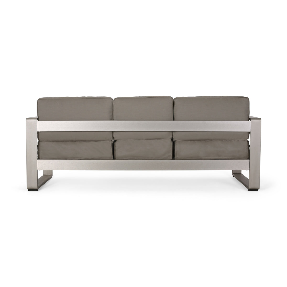 Aluminum and Sunbrella Outdoor 3 Seater Sofa with Cushions T693514